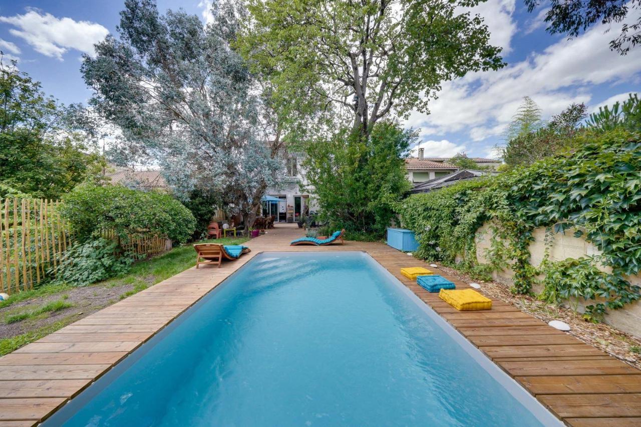 Bordeaux Centre, Appartement Privatif Et 5 Chambres Privees, Piscine, Parking Exterior photo