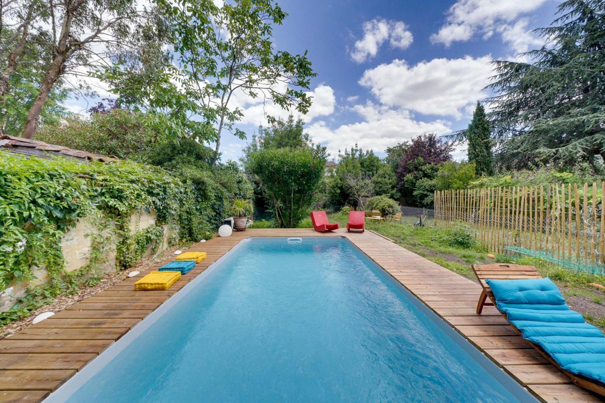 Bordeaux Centre, Appartement Privatif Et 5 Chambres Privees, Piscine, Parking Exterior photo